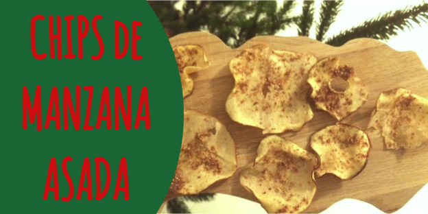 Chips de manzana asada