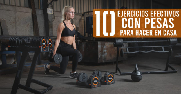 10 ejercicios efectivos con pesas para realizar en casa - El Blog de Fitshop