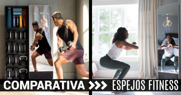 Este espejo se convierte en un gimnasio para hacer deporte en casa