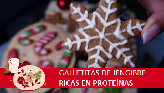 Galletitas de jengibre ricas en proteínas